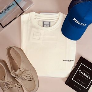 WOOYOUNGMI Off-White Squared Labeled T-Shirt